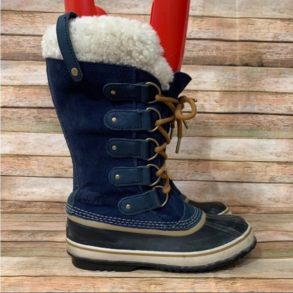 Sorel Joan of Arctic Blue Navy Waterproof Boot - Picture 4 of 11